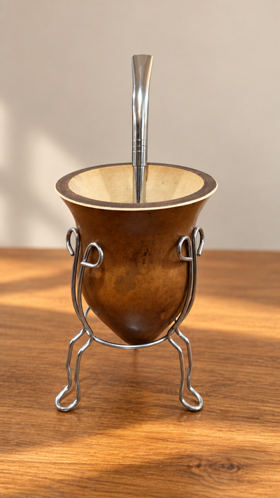 Mate criollo con base de alambre 