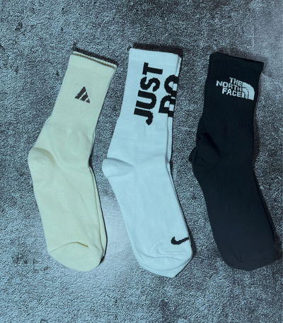 Medias Nike, Adidas, TNF Y Dibujos
