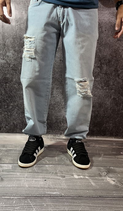Jeans MOM con Puño