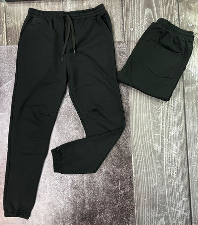 Jogging frisado Negro/Gris