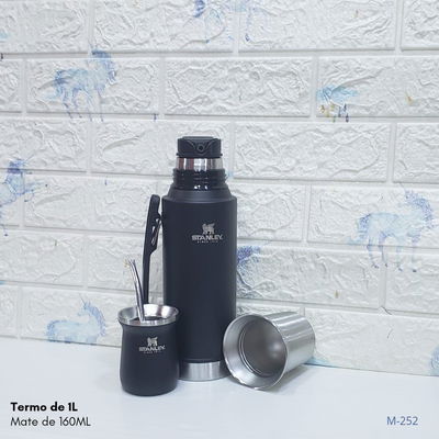 Termo mate system 1 L. + mate 160 ml. +bombilla