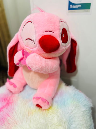 Peluche Stitch rosa 2 En 1 Con Manta Frazada Importado Premium