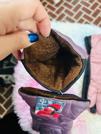 GUANTES CON ABRIGO POR DENTRO DE DAMA CON HUELLA TACTIL
