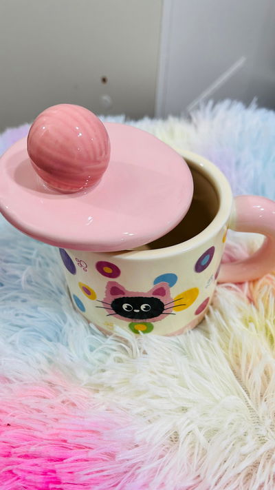 TAZA DE CERAMICA GATITO 