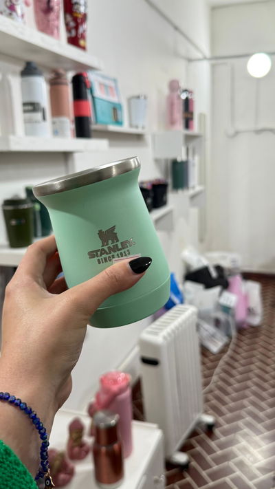 MATE ACECERO INOX 260 ML VERDE 