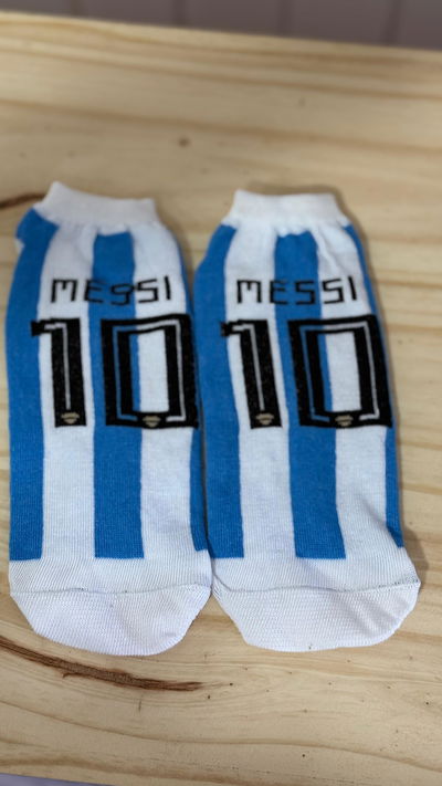 SOQUETE HILADO COMUN MESSI ABARCA DE 35 A 39