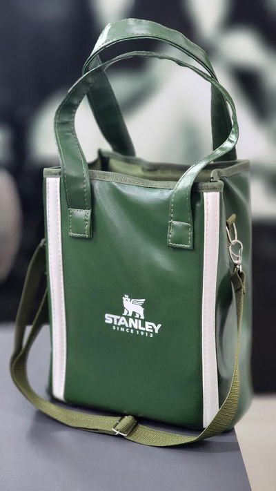 BOLSO MATERO ECO CUERO VERDE 