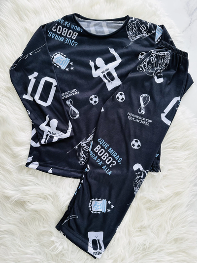 Pijama infantil full Messi 10 TALLE S (6 A 8 AÑOS)
