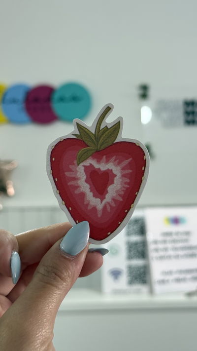Sticker vinilo “frutilla” 