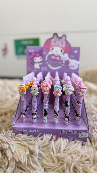 BIROMES KUROMI DE GEL CON BORRADOR 