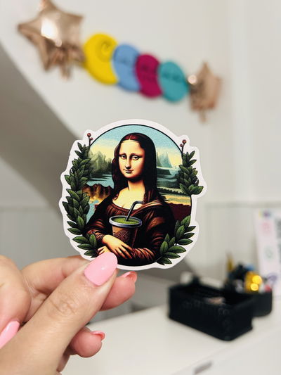 Sticker mona lisa 