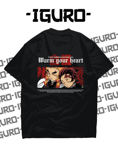 Remera Kimetsu No Yaiba "Warm your Heart"