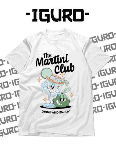 Remera Oversize "The Martini Club"