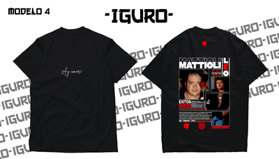 Remera "El Romántico" Negra Mod. N4