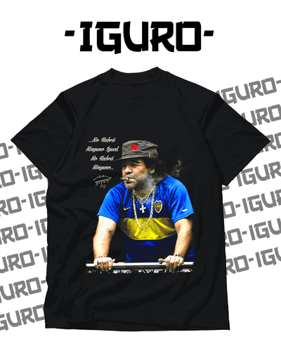 Remera Negra "Diego Maradona"