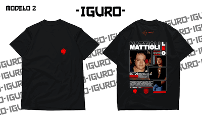 Remera "El Romántico" Negra Mod. N2