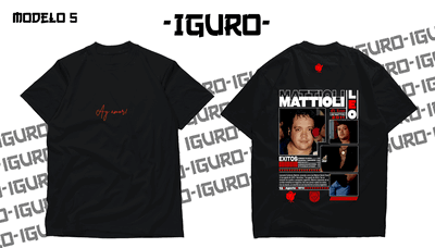 Remera "El Romántico" Negra Mod. N5