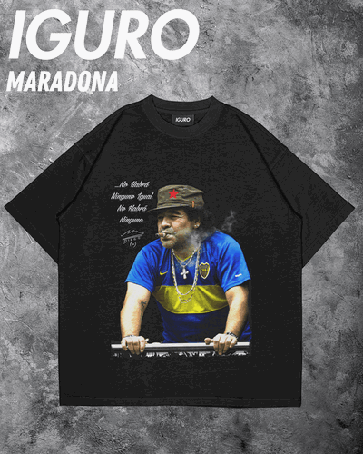 Remera Negra "Diego Maradona"