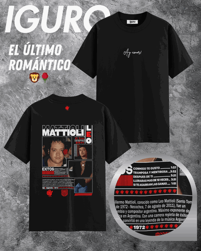 Remera "EL ÚLTIMO ROMÁNTICO 🦁🌹"