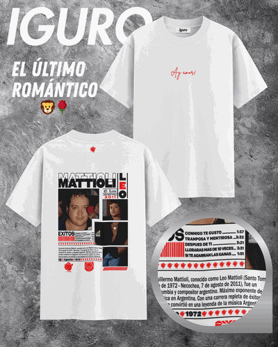 Remera "EL ÚLTIMO ROMÁNTICO 🦁🌹"