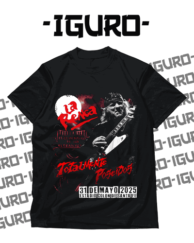 Remera "La Renga Totalmente Poseídos" Estadio Cementerio de los Elefantes