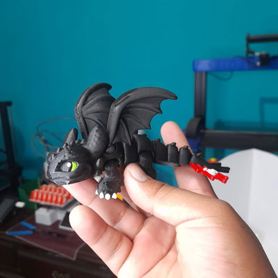 dragon chimuelo + llavero 3d