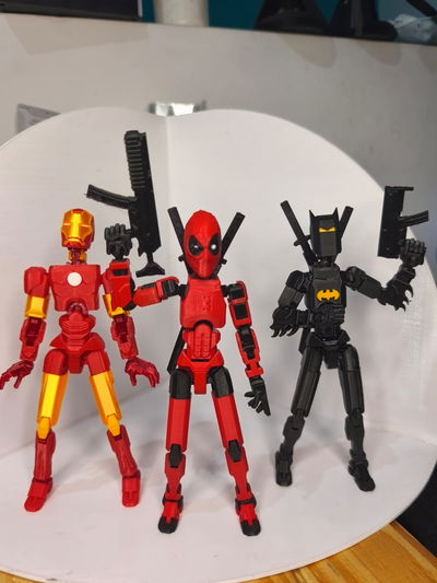 PACK 3 DUMMYS SUPER  HEROES DE 18CM DE ALTO