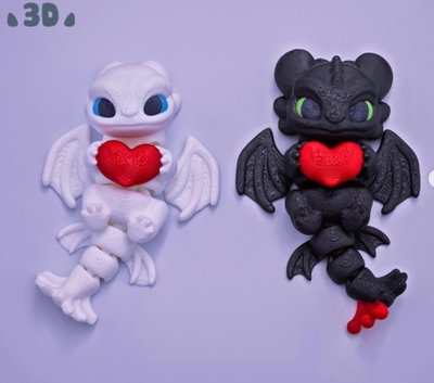 LLAVERO DRAGON  FURIA NOCTURNA Y CHIMUELO 