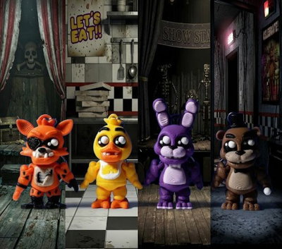LLAVEROS  FREDDY Y SUS AMIGOS FNAF