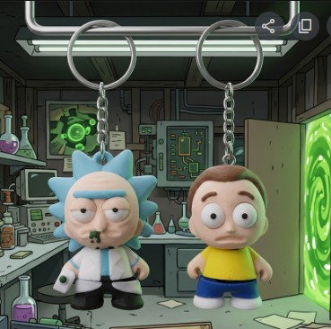 LLAVEROS  RICK Y MORTY