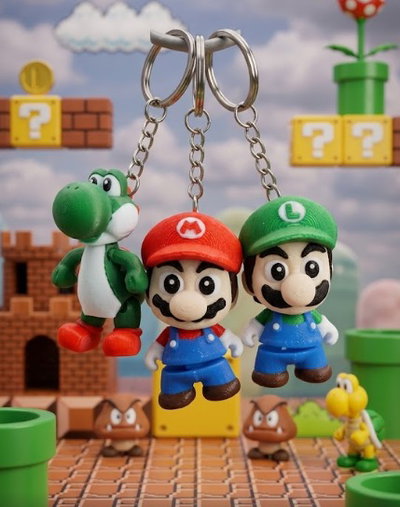 LLAVEROS  MARIO BROS / LUIGI  / YOSHI