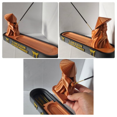 porta sahumerio samurai COBRE