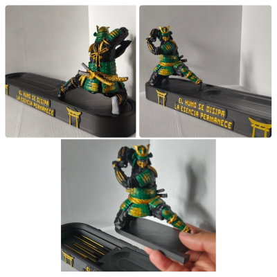 porta sahumerio samurai VERDE