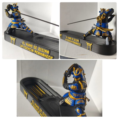 porta sahumerio samurai AZUL