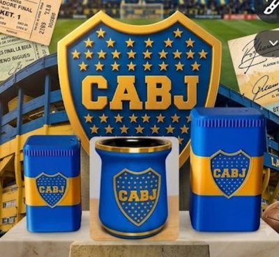 SET MATE  BOCA JUNIORS