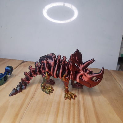 DINOSARIO ESQUELETO TRICERATOPS TRI COLOR