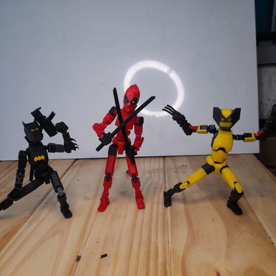 PACK 3 DUMMYS SUPER  HEROES DE 18CM DE ALTO