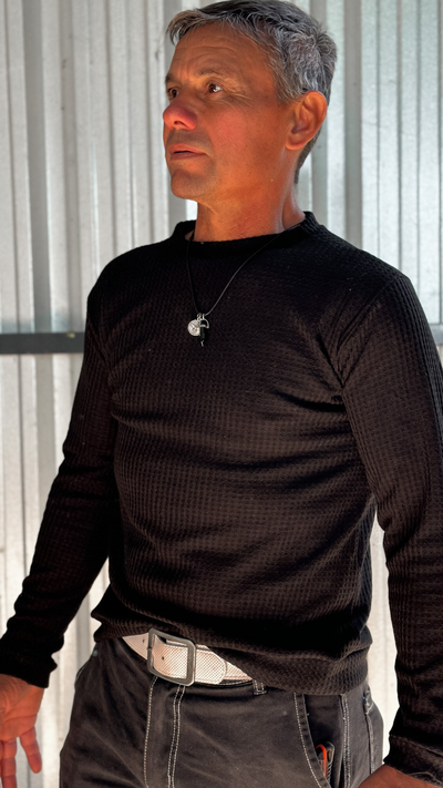 Sweater hombre wafle
