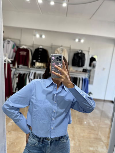 Camisa Boxi celeste