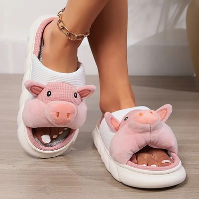 PACK X3 pantuflas cerdito