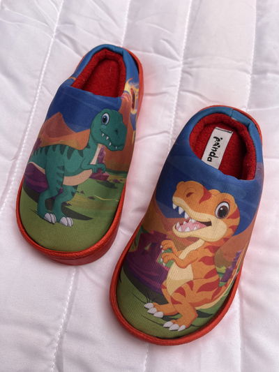 PACK X2 pantuflas niños estampadas
