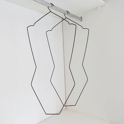 PACK X10 PERCHAS SILUETA BLANCAS