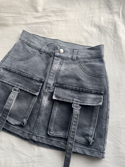 POLLERA CARGO NEGRA NEVADA