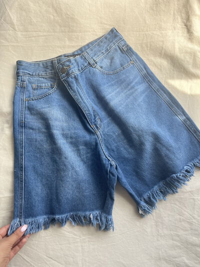 SHORT AZUL RIGIDO