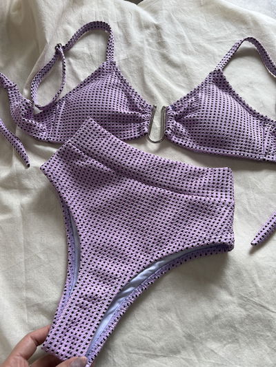 IBIZA TEXTURA CUADRILLE LILA