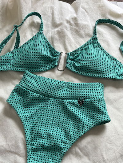 IBIZA TEXTURA CUADRILLE VERDE