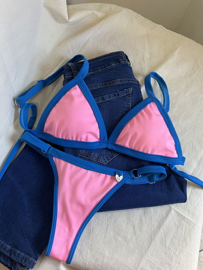 MANILA TRICOT ROSA/AZUL