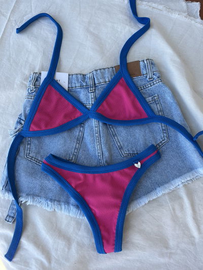 LAOS TEXTURA FUCSIA/AZUL