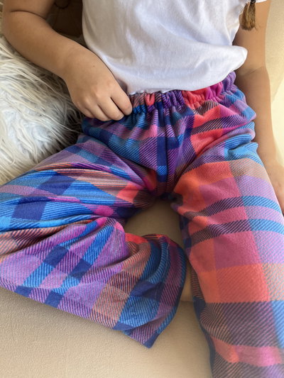 Pantalón plush Azul cuadrille NIÑOS