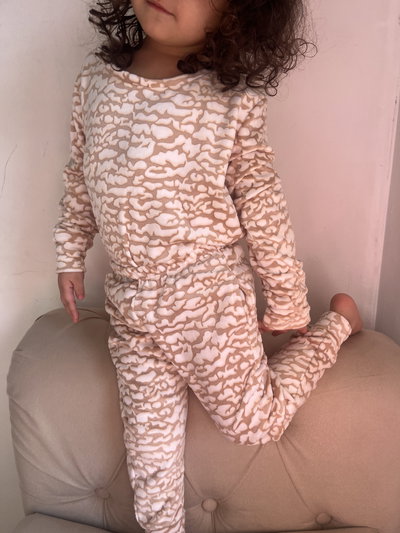 Pijama Plush 3D Nude estamp. NIÑOS 